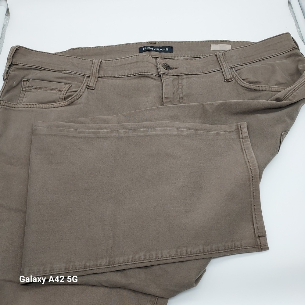 Mavi Jeans Zach Straight Leg Pants Mens 40x30 Taupe Brown Stretch Cotton 453